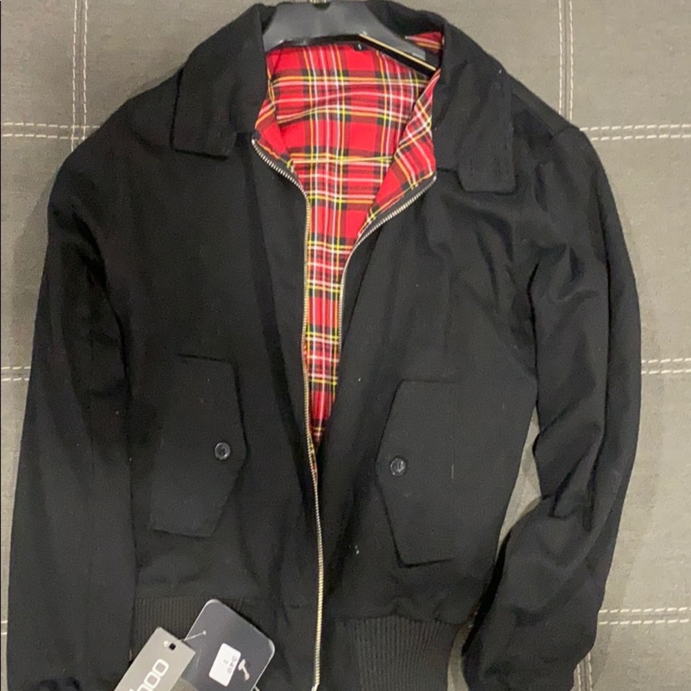 New Black Bomber Jacket